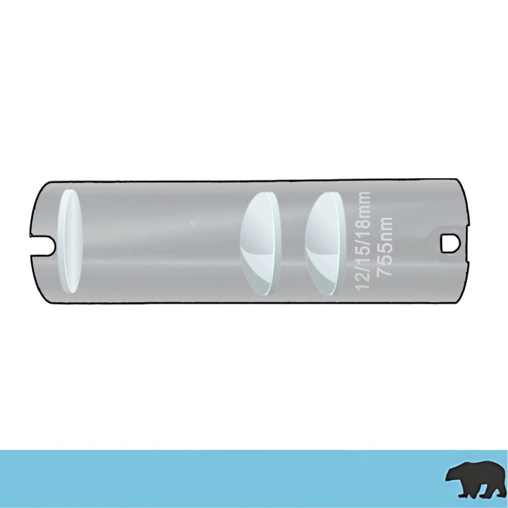 CANDELA-SLIDER CAP OPTICS KIT / MINI-GENTLELASE / GENTLEYAG® @755/1064 NM 12/15/18MM/ 8050-00-1511